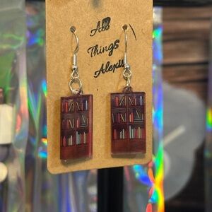 Bookshelf Earrings